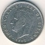 Peseta - 25 Pesetas - Spain - 1982 - Copper-Nickel - KM# 824 - 26,5 mm - Obv: Head left Rev: Crown above value - 0
